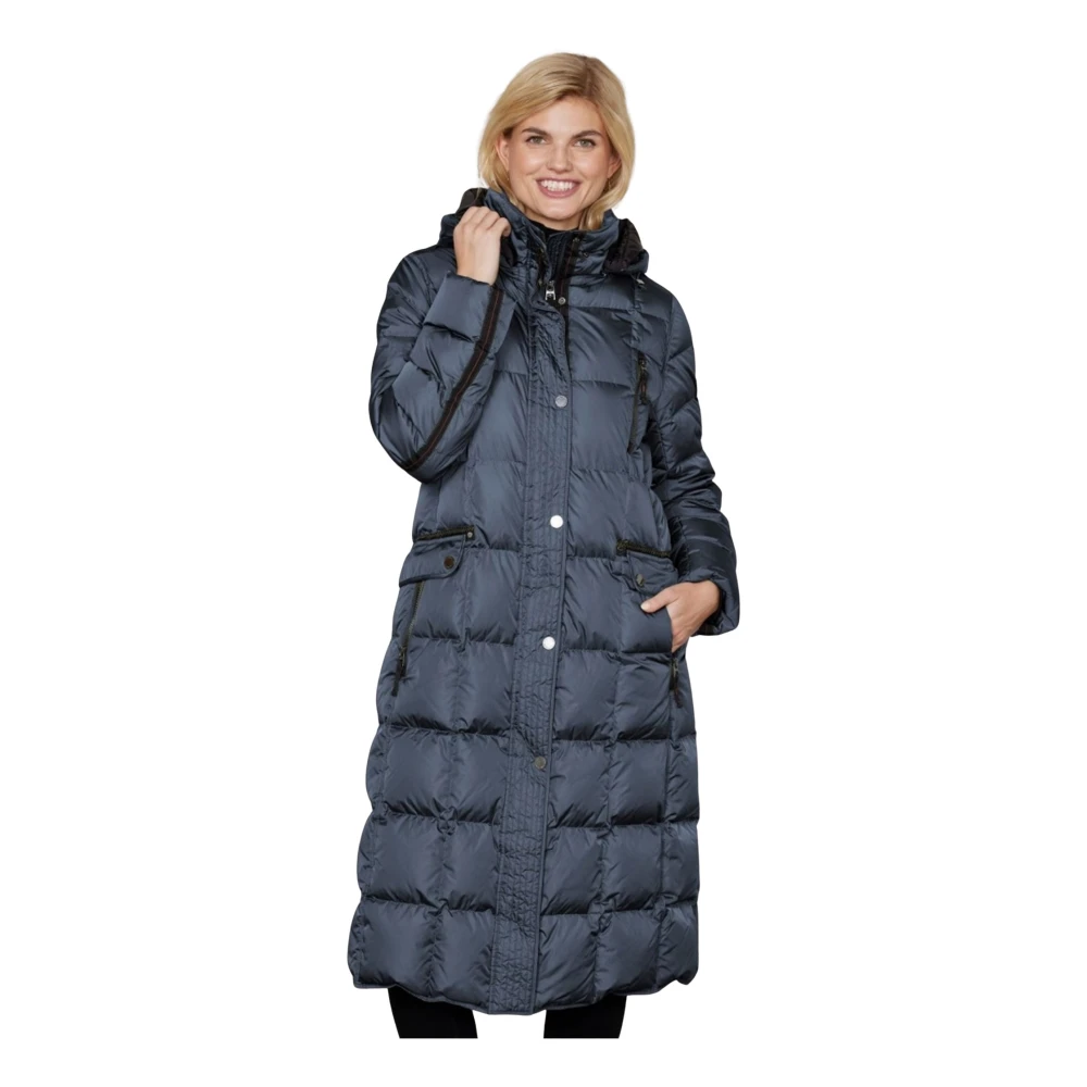 Junge Blue Celine Comfort Fit Parka - Female - Parkas - 2XL - Coats