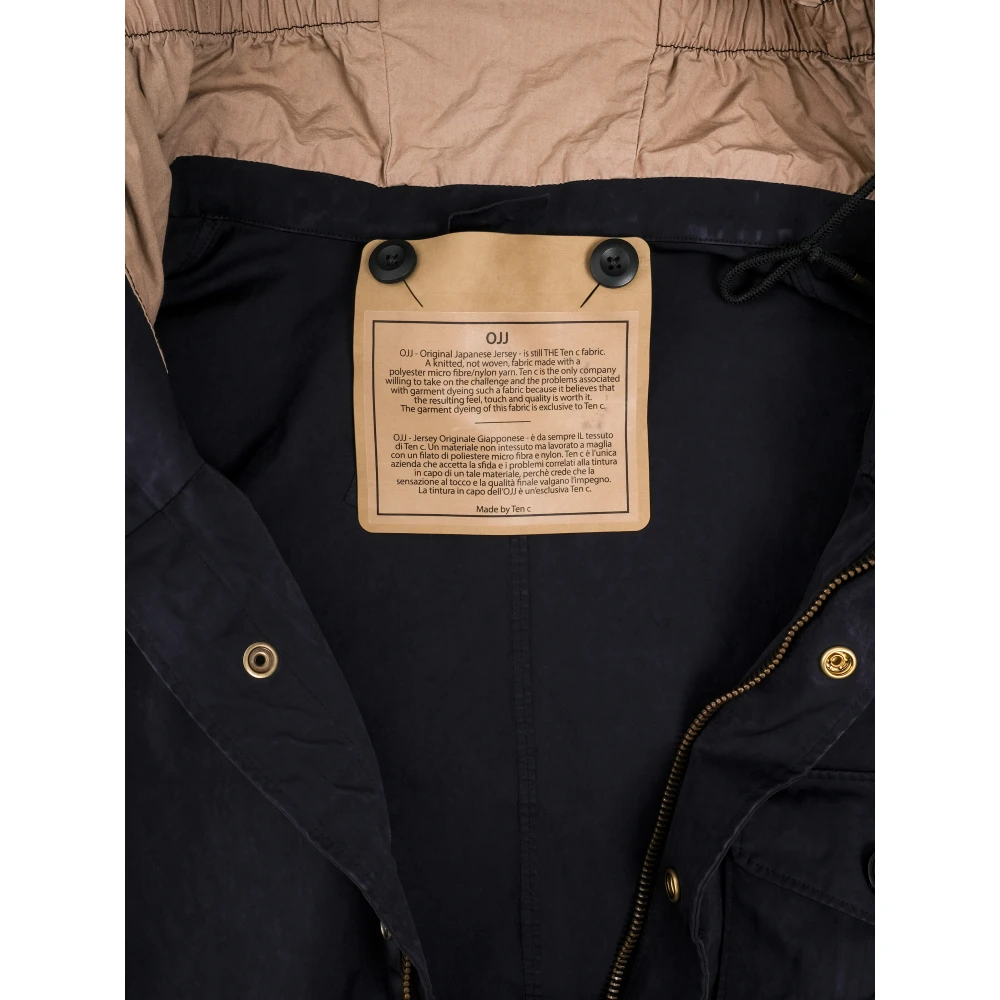 Ten C Klassieke Cyclone Parka met capuchon Blue Heren