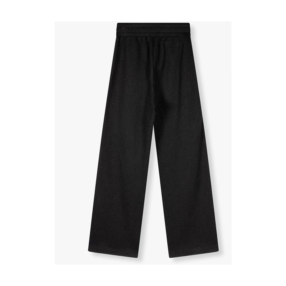 Alix The Label Gebreide Rechte Broek Black Dames