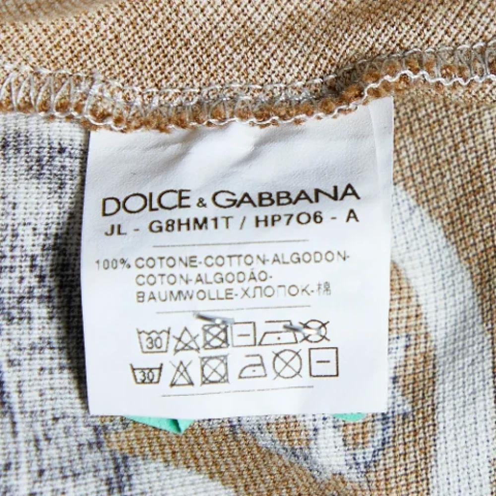 Dolce & Gabbana Pre-owned Cotton tops Brown Heren