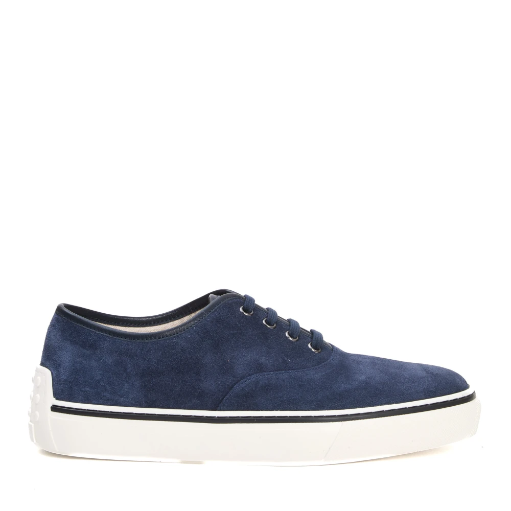 Tod’s Blauwe Leren Sneakers Ss25 Heren Schoenen