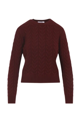 Lyxig Röd Cashmere Sweater AW25
