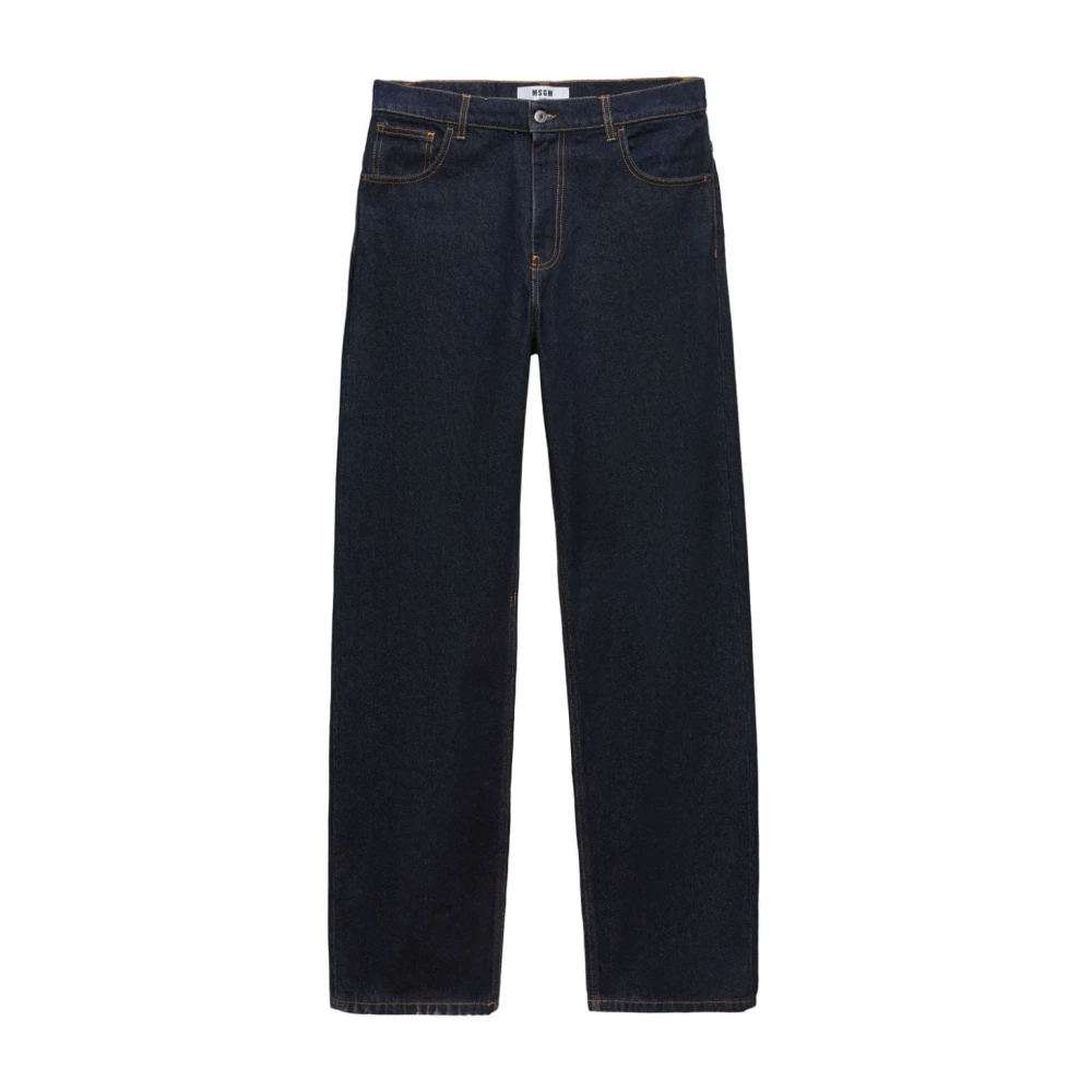 Msgm Blauwe Broek voor Mannen Blue Heren