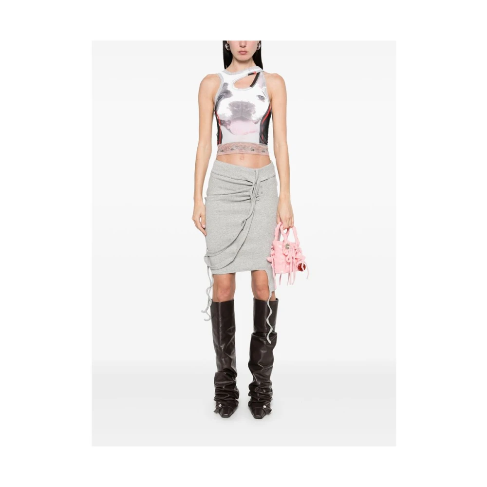 Ottolinger Jurk met Logo Print en Uitgesneden Details Multicolor Dames