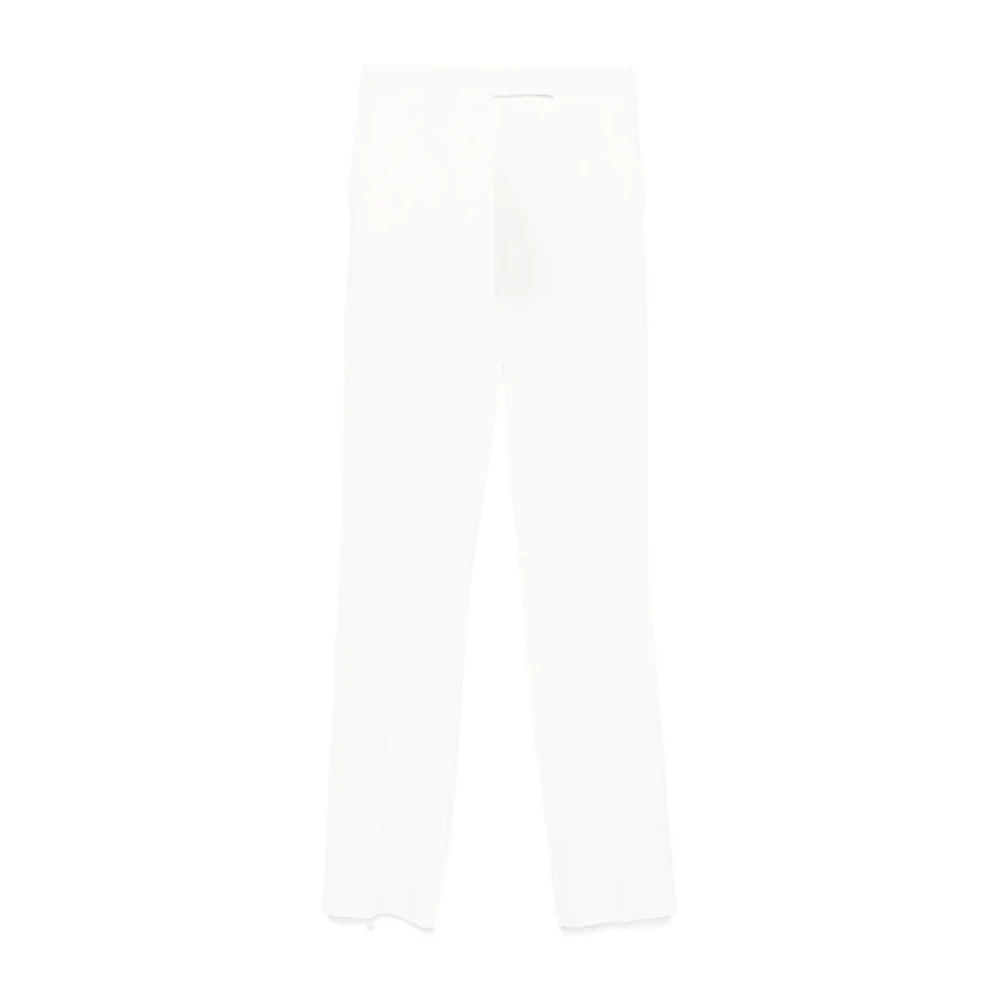 Max Mara White Straight Trousers, Female, S, Vincita Trousers