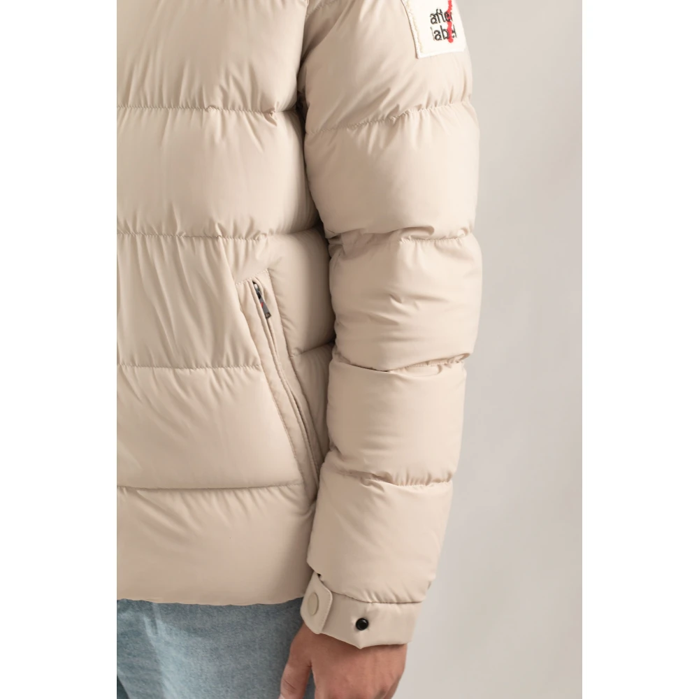 Afterlabel Matte Hooded Donsjas Beige Heren