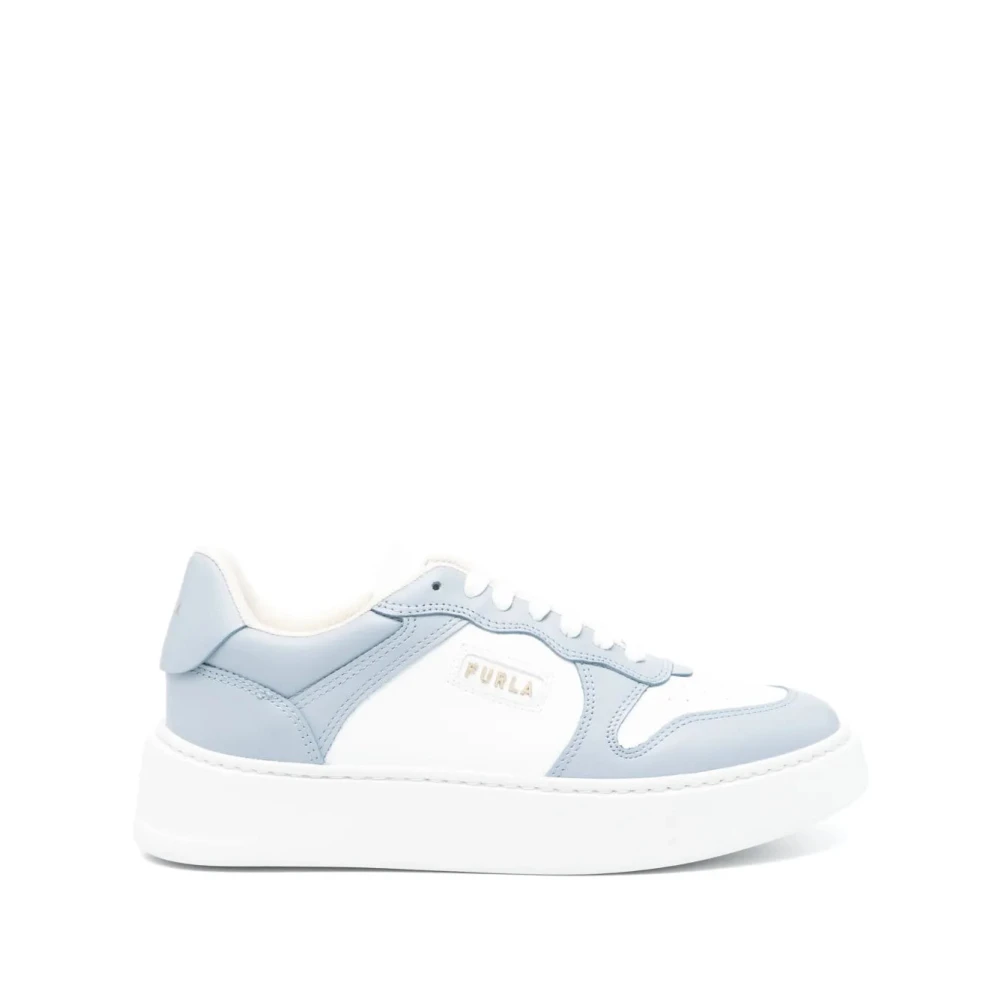 Furla Zilveren Veterschoenen Trainers Dames Schoenen Grijs