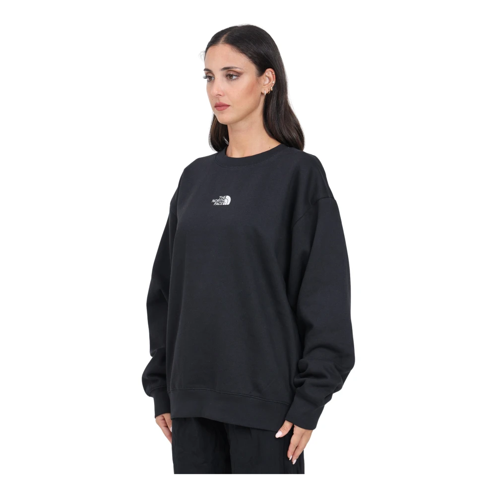 The North Face Essentiële Zwarte Crewneck Sweater Black Dames