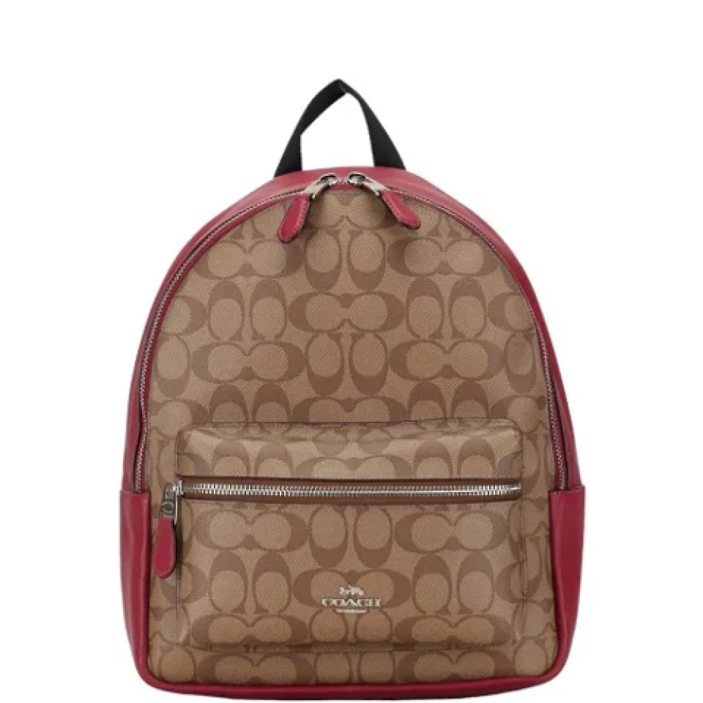 Coach Pre-owned Fabric backpacks Brown Dames