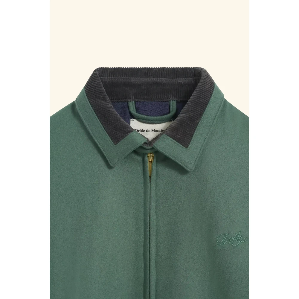 Drole de Monsieur Water Groene Grappige Jas Green Heren