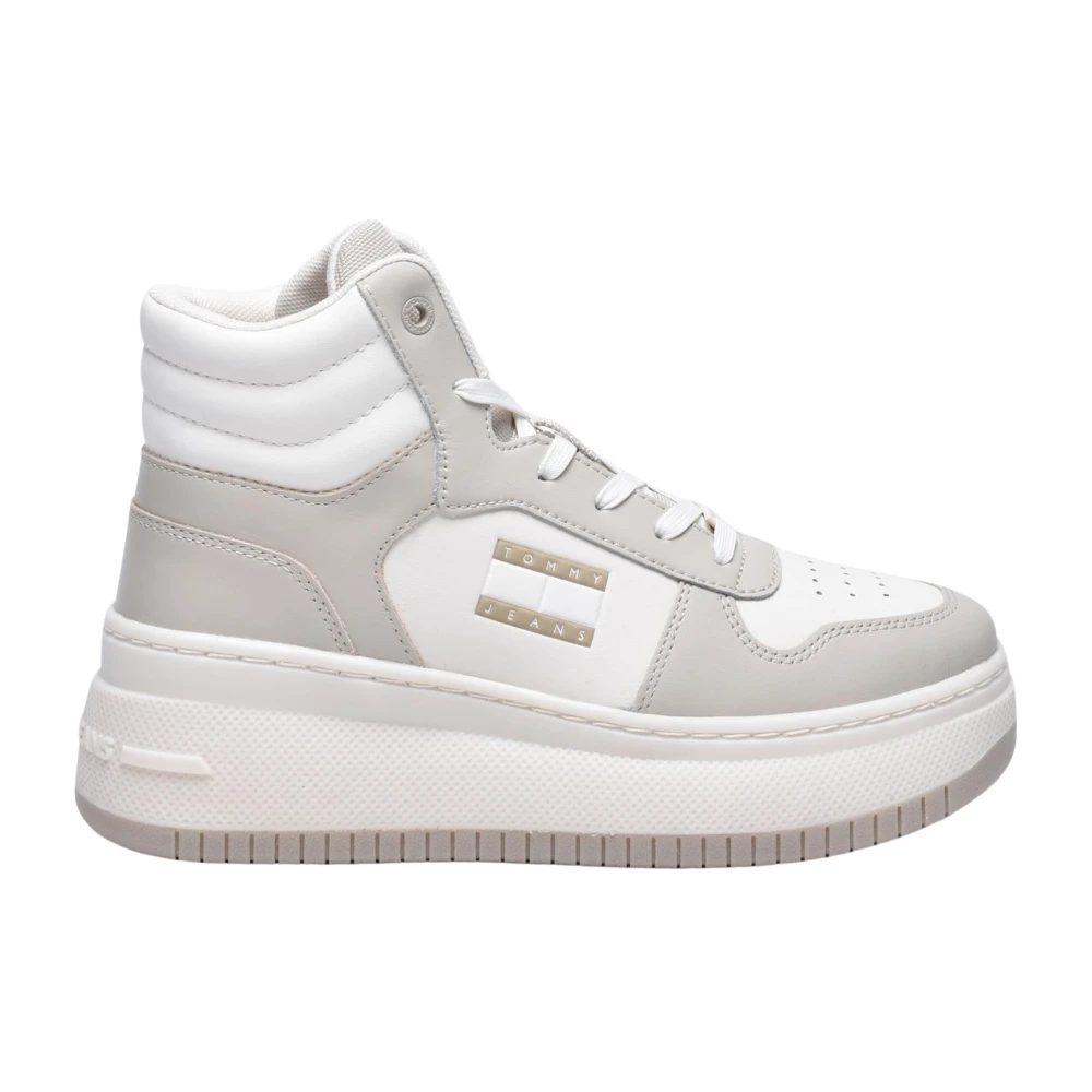 Tommy Jeans Retro Basket Sneakers Dames Schoenen Wit