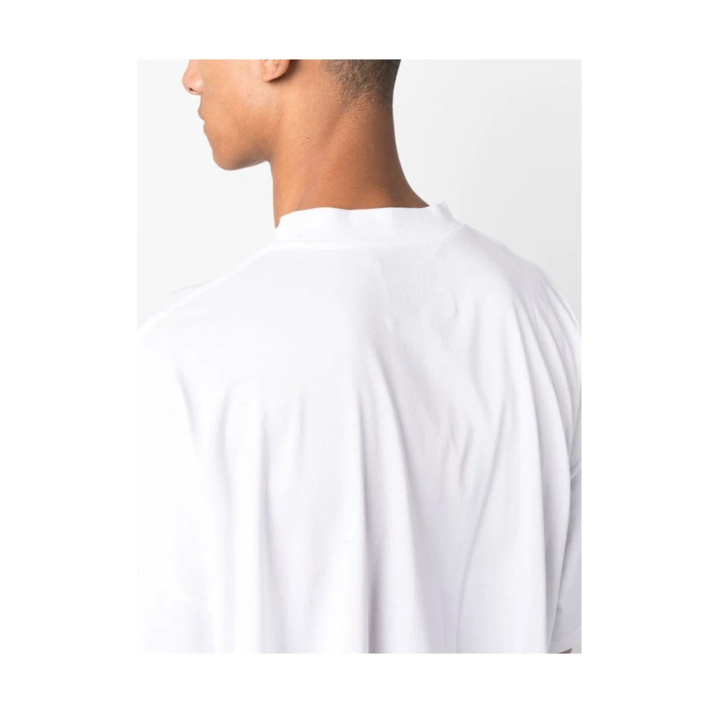 Studio Nicholson Witte Oversize Katoenen T-shirt White Heren