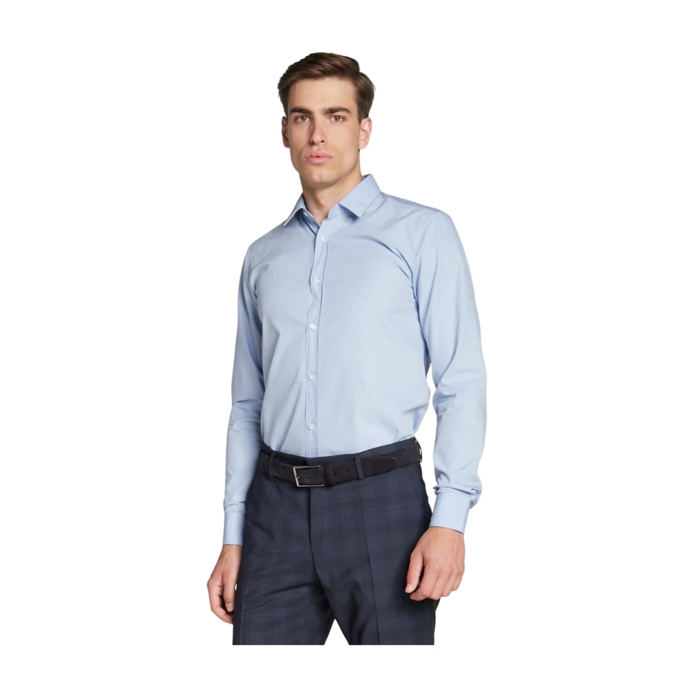 Hugo Boss Lange mouwen overhemd Blue Heren