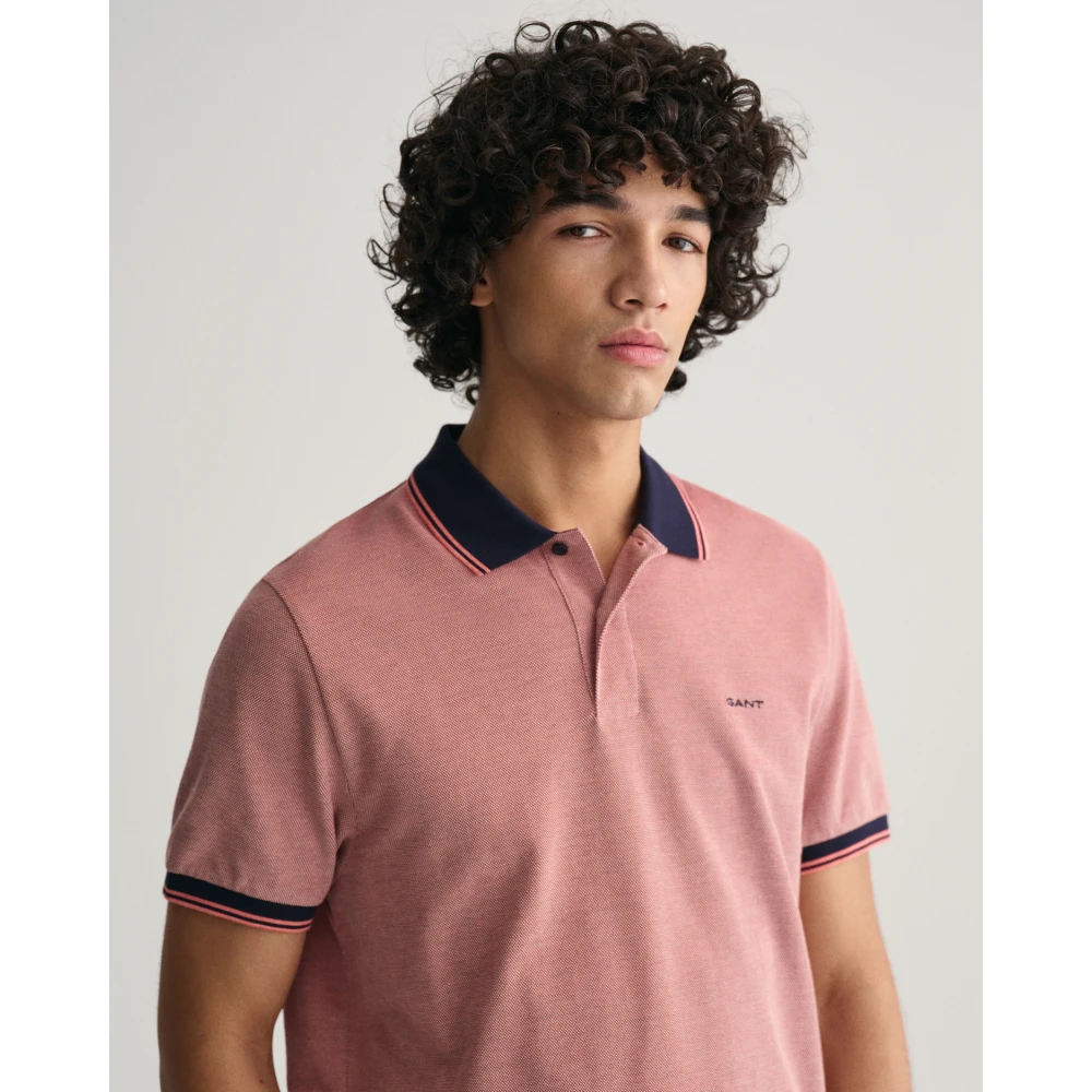 Gant Polo Shirts Pink Heren