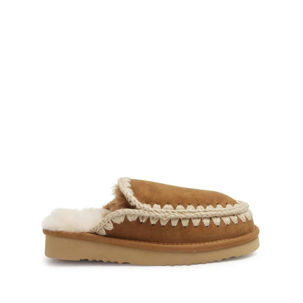 Mou Women's Brown Eskimo Slipper