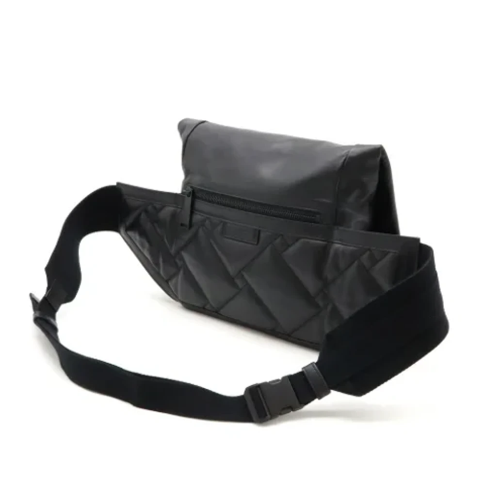 Bottega Veneta Vintage Pre-owned Leather crossbody-bags Black Dames