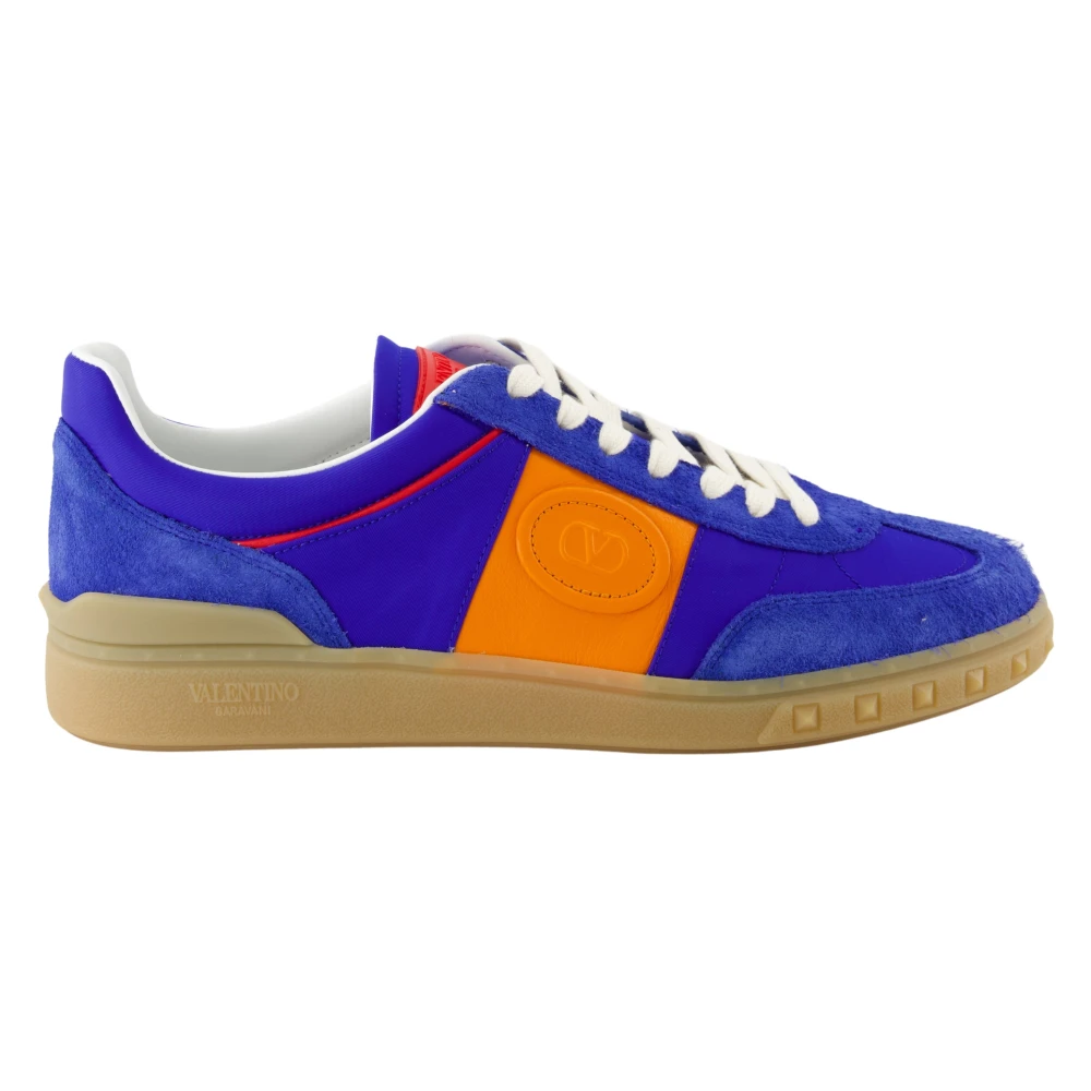 Valentino Garavani Men's Blue Sneakers, 9 Uk, Leather Upvillage Baskets