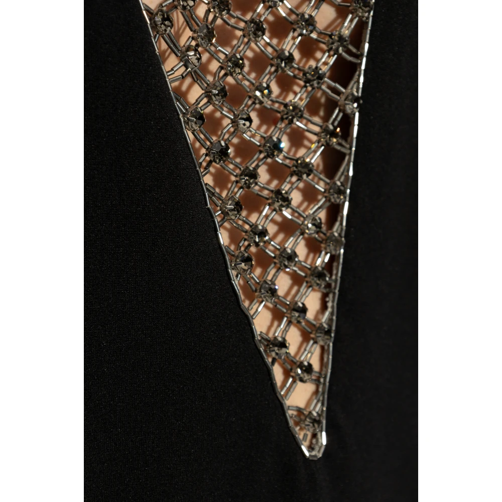 The Attico Jurk met decoratieve afwerking Black Dames