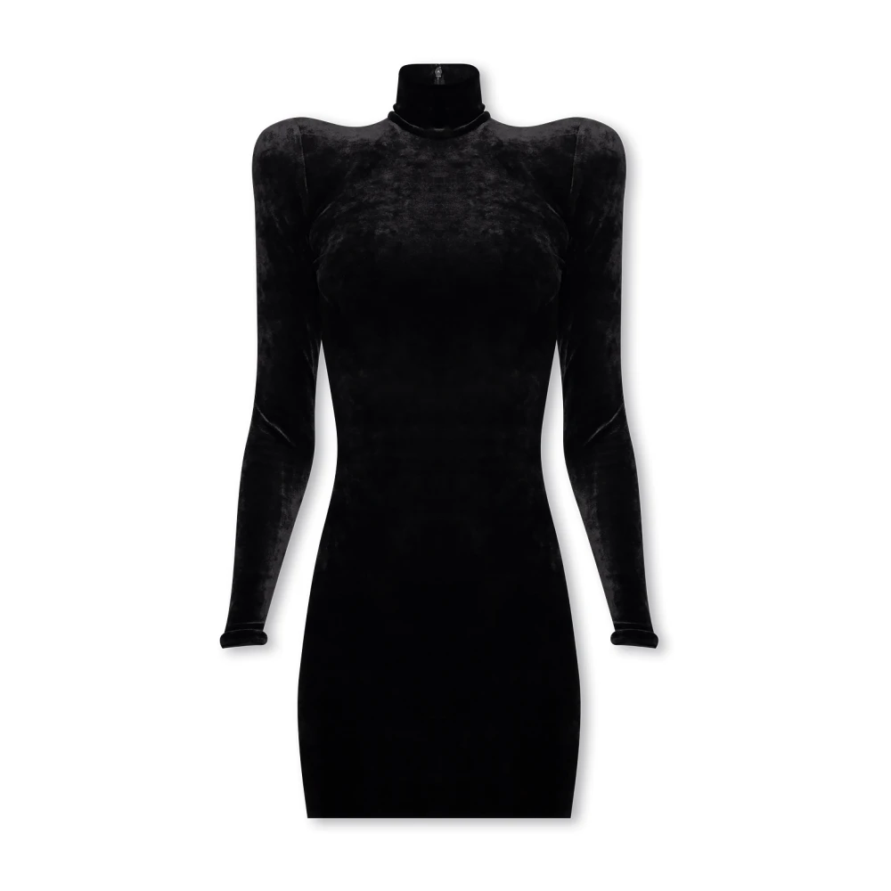 Balenciaga Fluwelen jurk Black Dames