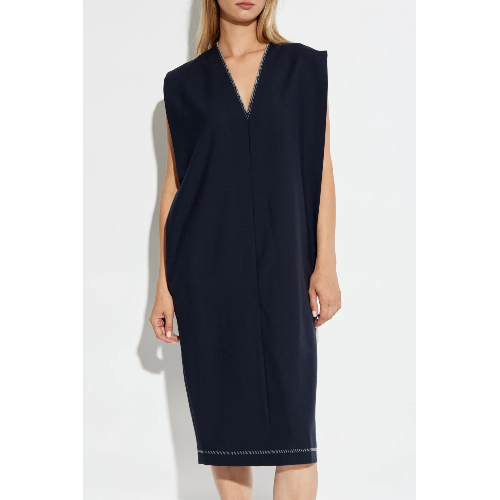 Marni Wollen Jurk Blue Dames