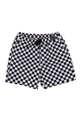 checkerboard-elastic-waist-menand-39-s-shorts