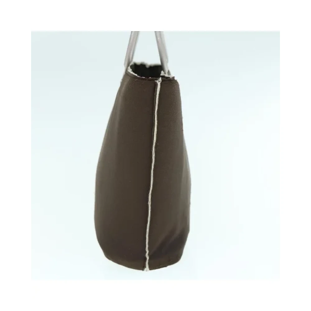 Chanel Vintage Pre-owned Nylon handbags Brown Dames