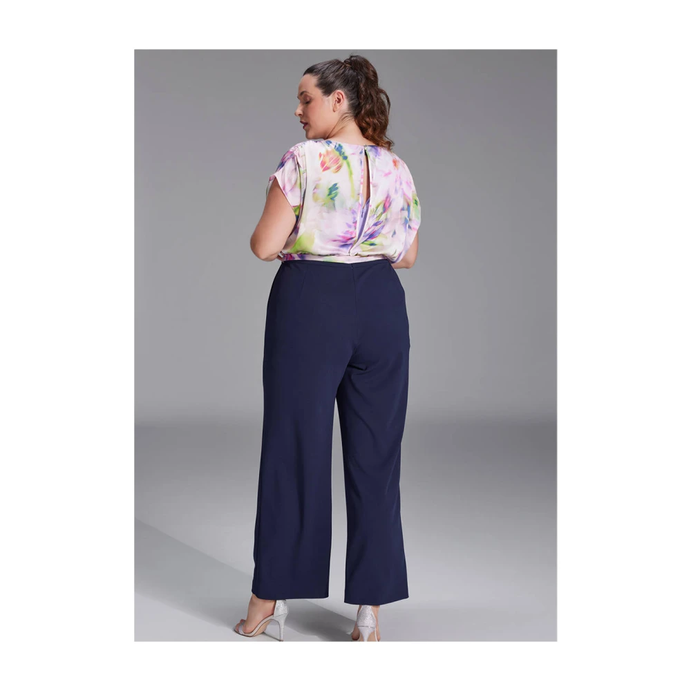 Swing Materiaal Mix Jumpsuit Multicolor Dames