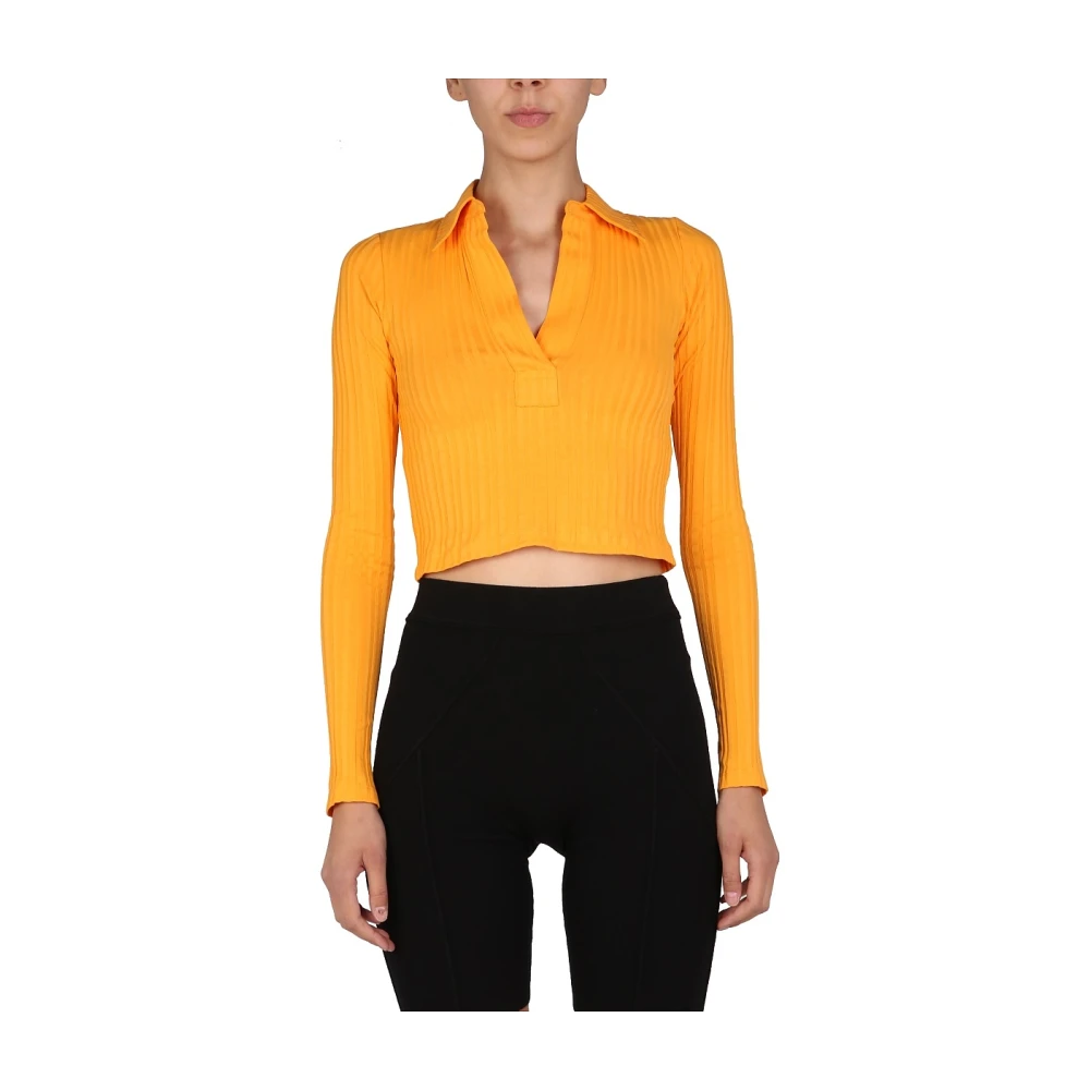 Helmut Lang Blus Orange, Dam