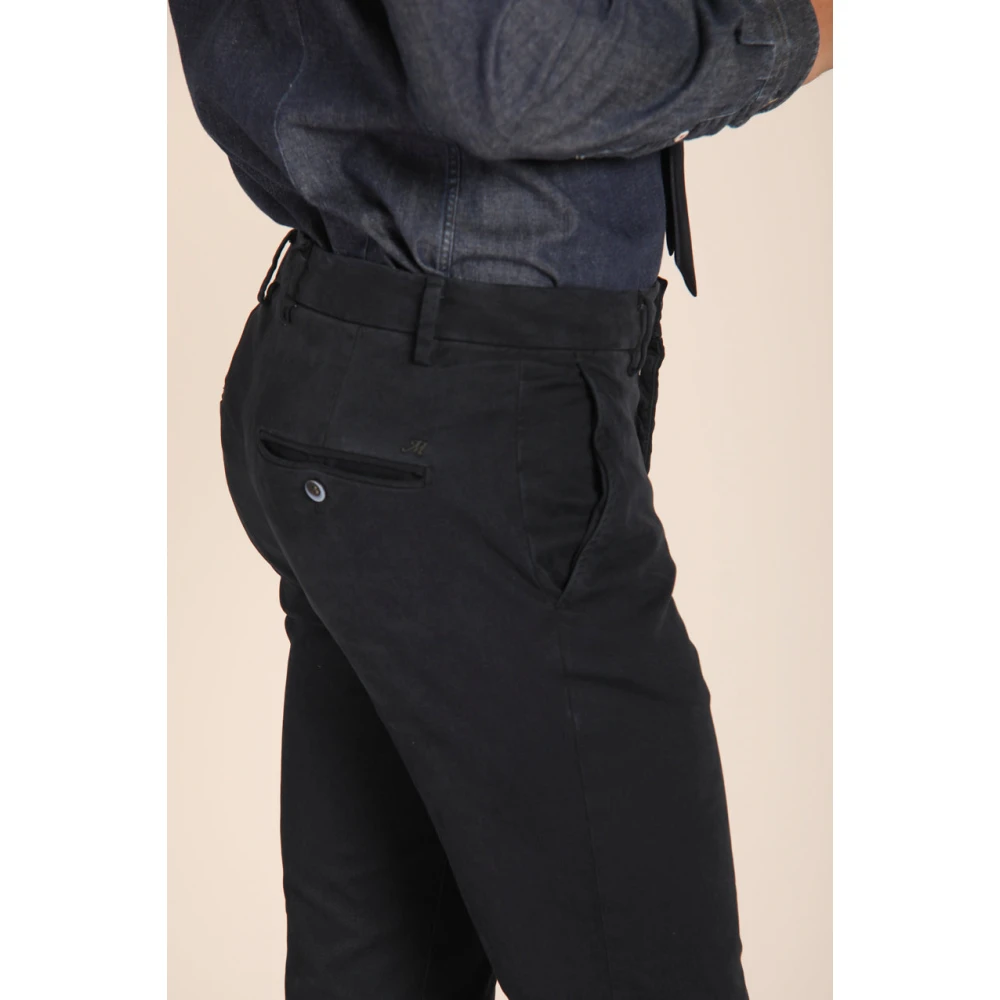 Mason's Milano Style Heren Chino Broek Blue Heren