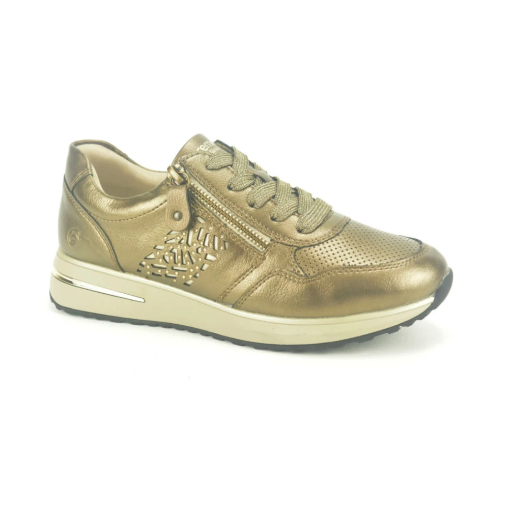 Remonte Stijlvolle Brons Runner Sneakers Dames Schoenen Bruin