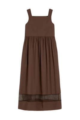 Cotton-poplin Sleeveless Dress