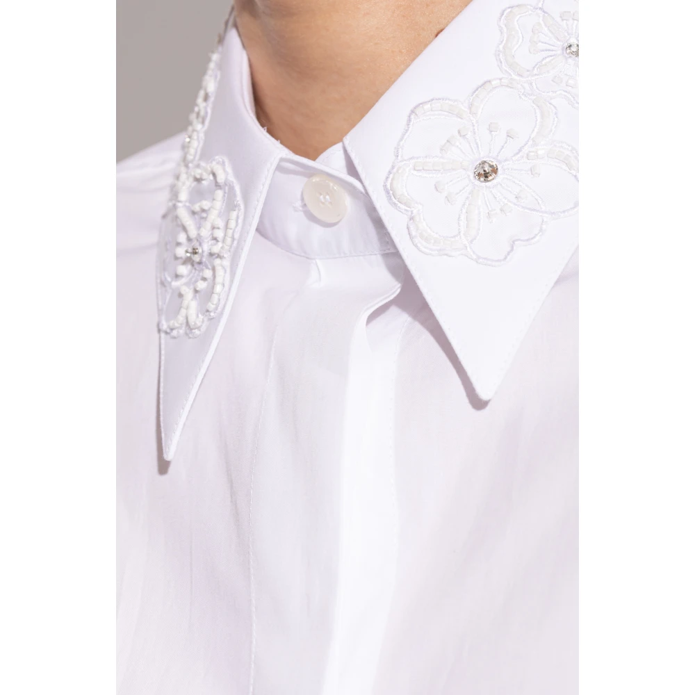 Dolce & Gabbana Shirt met bloemenmotief White Dames