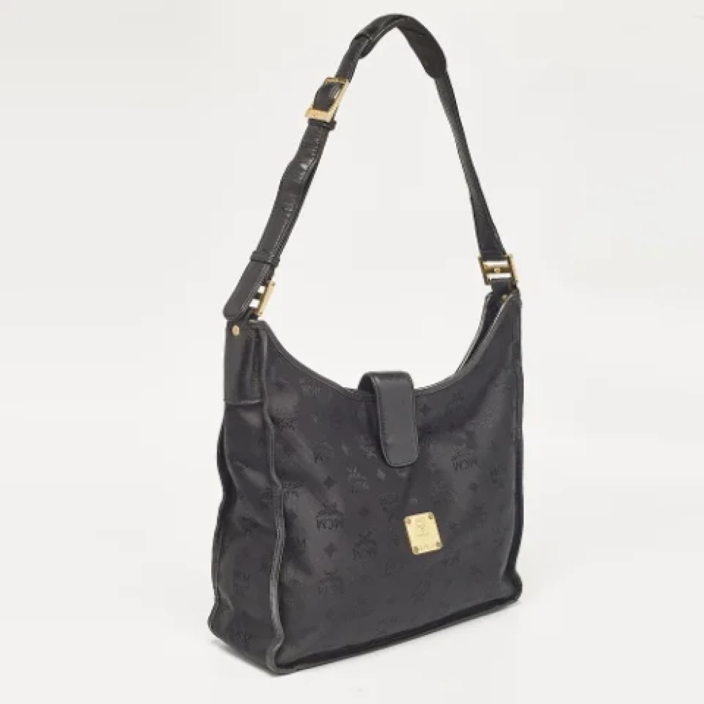 MCM Pre-owned Leather handbags Black Dames