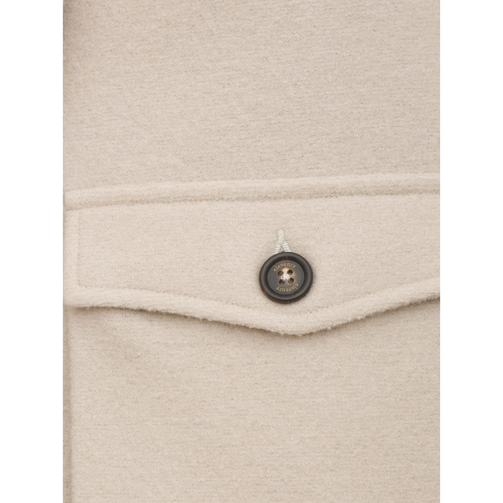 Eleventy Beige Bimateriaal Jas Beige Heren