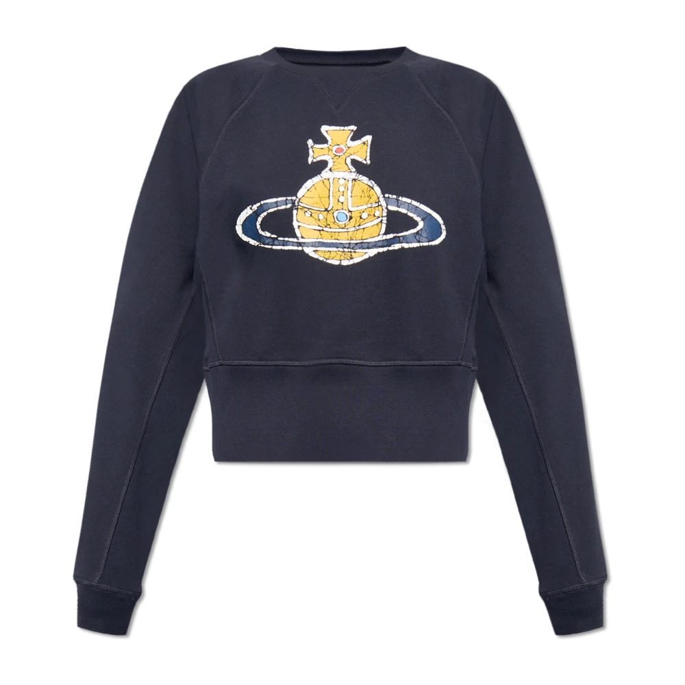 Vivienne Westwood Tijdmachine bedrukte sweatshirt Blue Dames