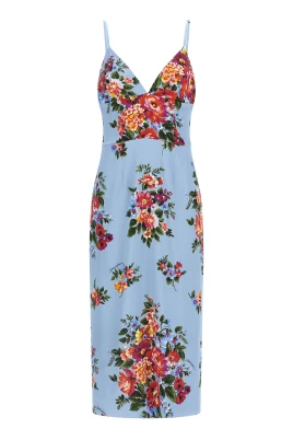 Mazzo di Fiori Satin Midi Klänning