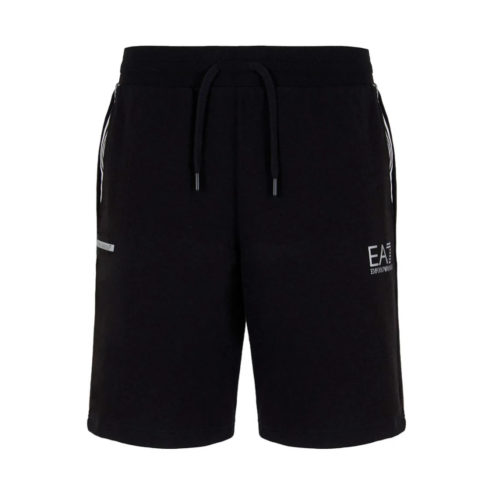 Emporio Armani EA7 Heren Bermuda Shorts Lente Zomer Collectie Black Heren