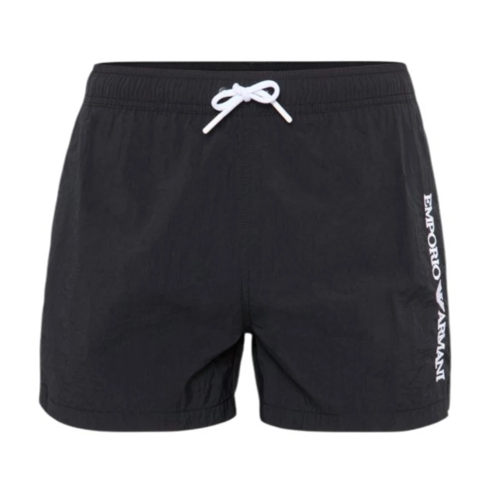 Emporio Armani Men's Black Beachwear Af12330uc001 - Beachwear - M - Swimwear