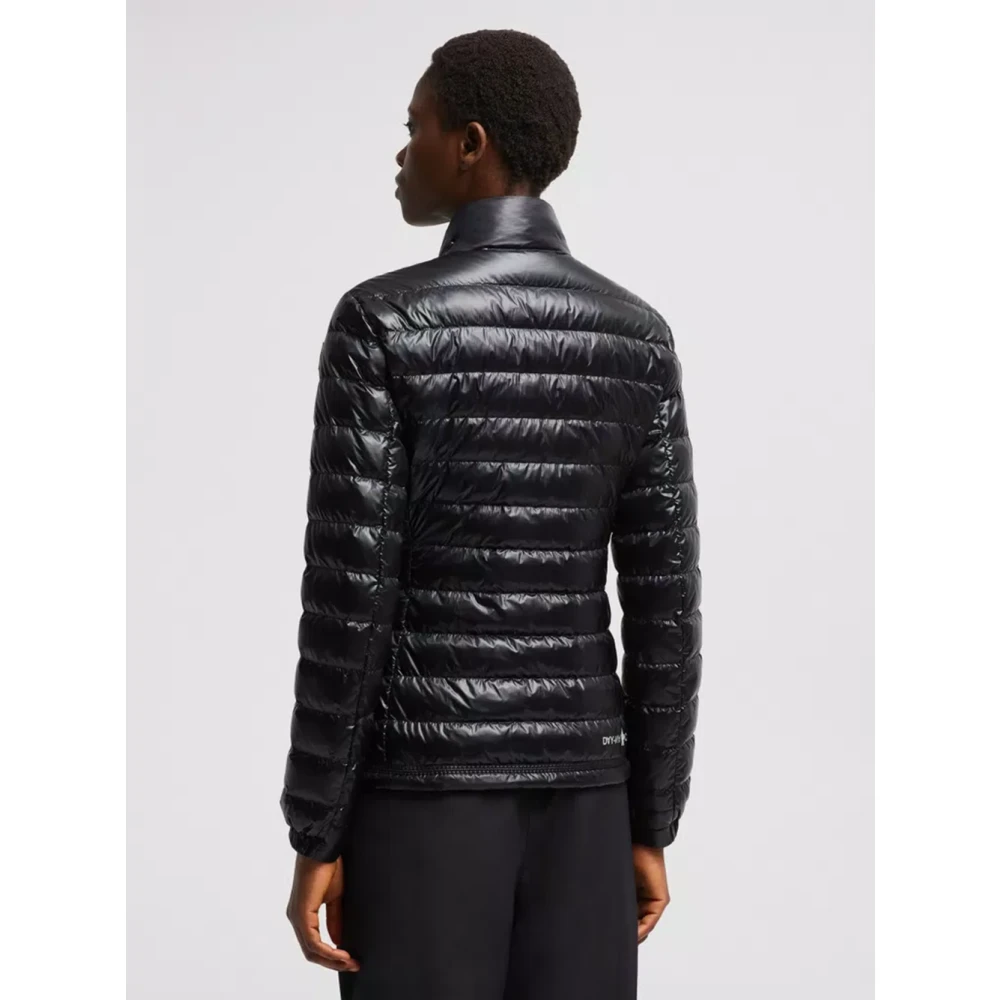 Moncler Zwarte Donsgevulde Opvouwbare Jas Black Dames
