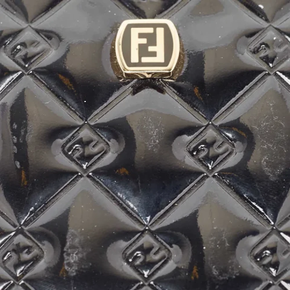 Fendi Vintage Pre-owned Leather home-office Black Dames