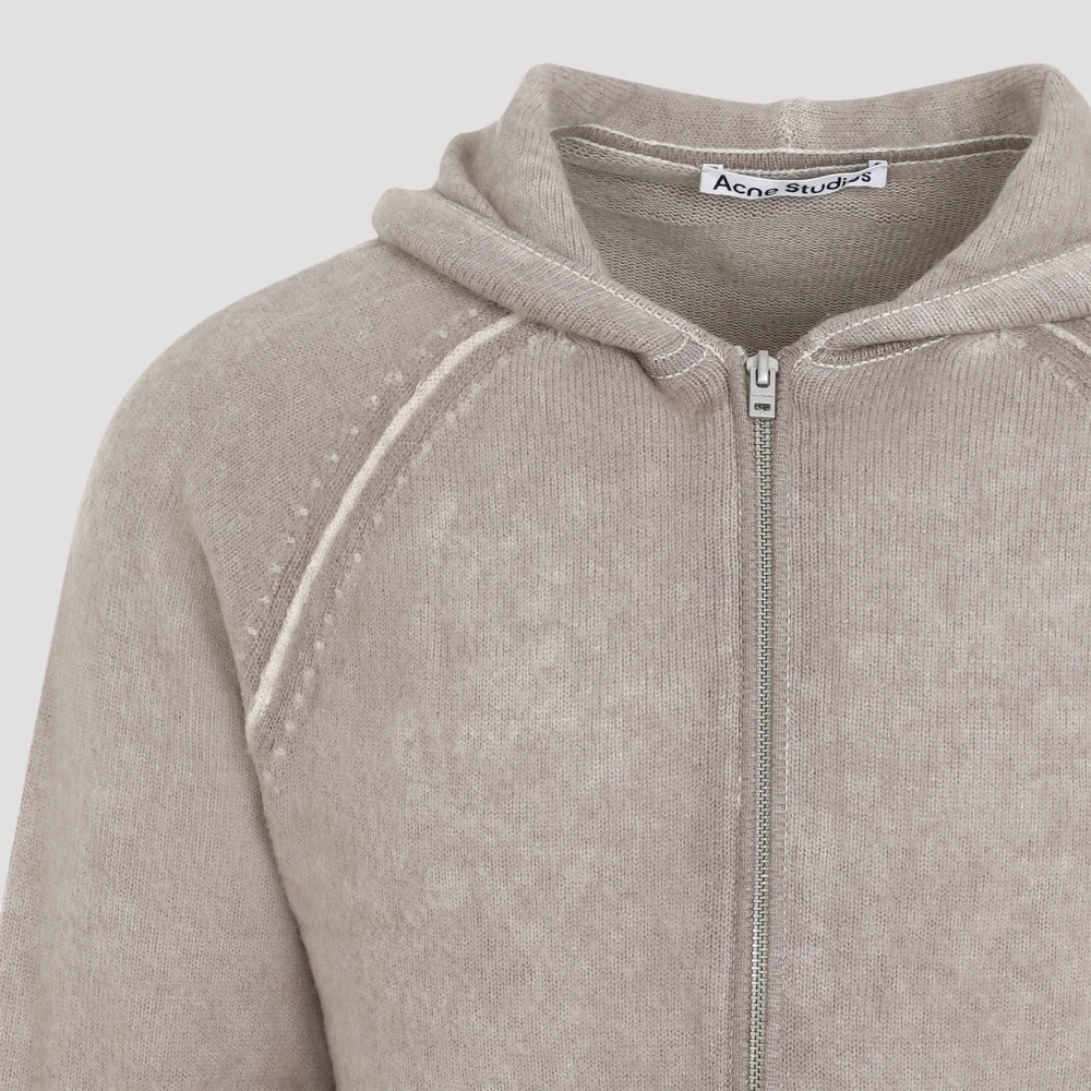 Acne Studios Neutrale Sweatshirt Collectie Aw24 Beige Heren
