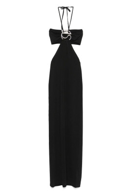 black-knitted-halter-dress-with-ruffle