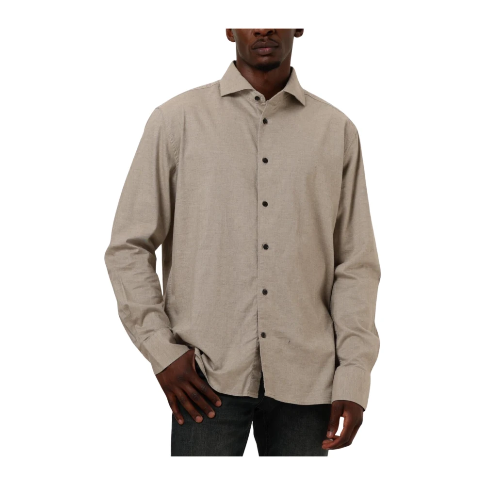 Dstrezzed Taupe Casual Olav Overhemd Beige Heren
