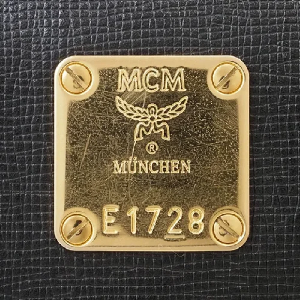 MCM Pre-owned Leather handbags Black Dames