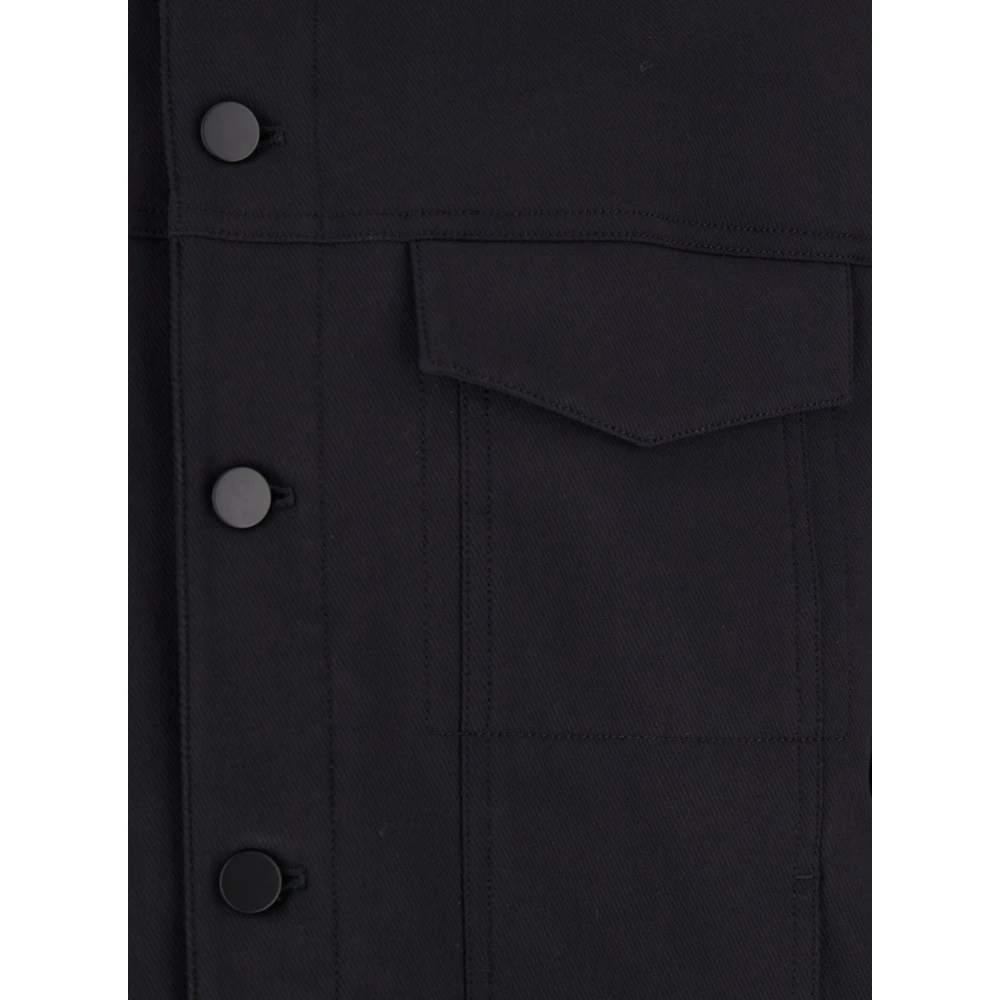 Theory Zwarte Wollen Jas Klassieke Stijl Black Heren