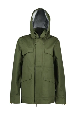 Parkas i blandat linne