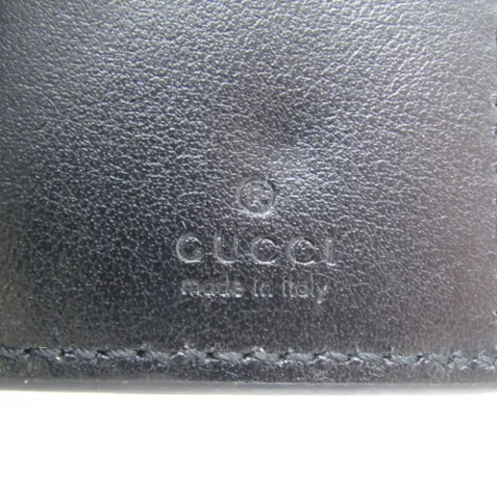 Gucci Vintage Pre-owned Leather wallets Black Dames
