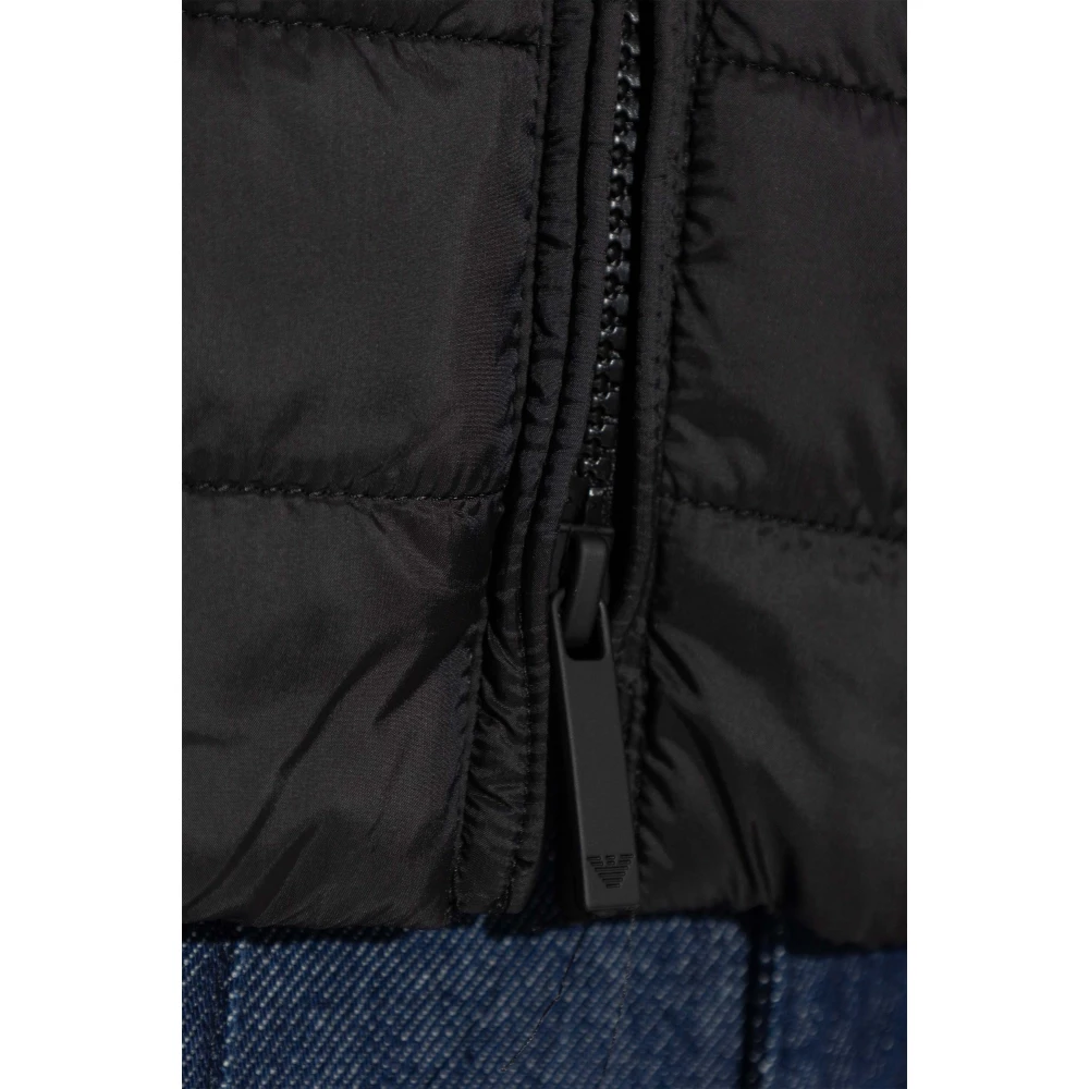 Emporio Armani Gewatteerde jas Black Dames