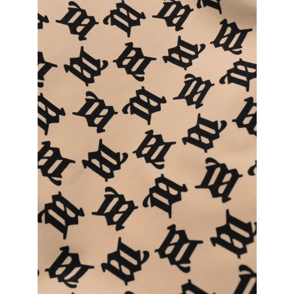 Misbhv Beige Monogram Signature One Piece Badpak Beige Dames