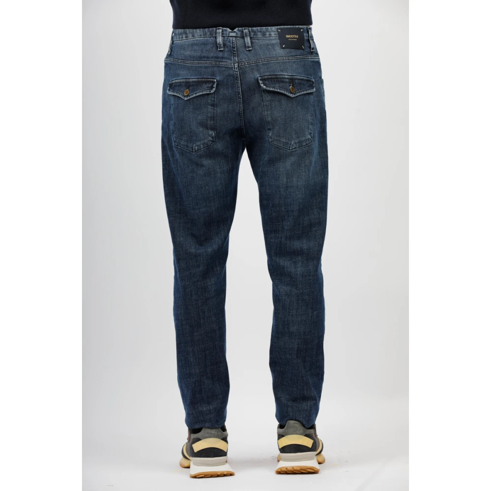 Incotex Op maat gemaakte reguliere jeans Blue Heren